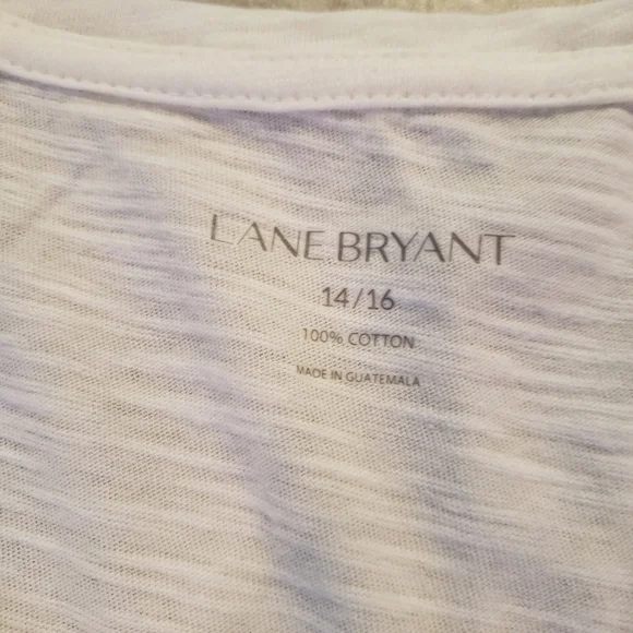 Lane Bryant Cotton Slub Butterfly T Shirt NWT - Picture 3 of 4